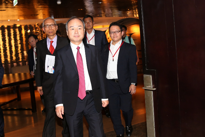 Masayoshi Son at an event.